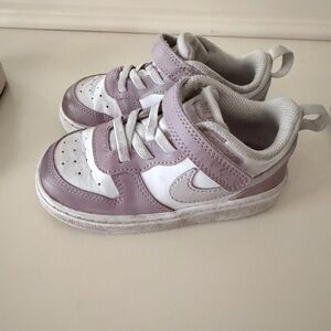 Nike Kids' Lavender and White court borough recraft